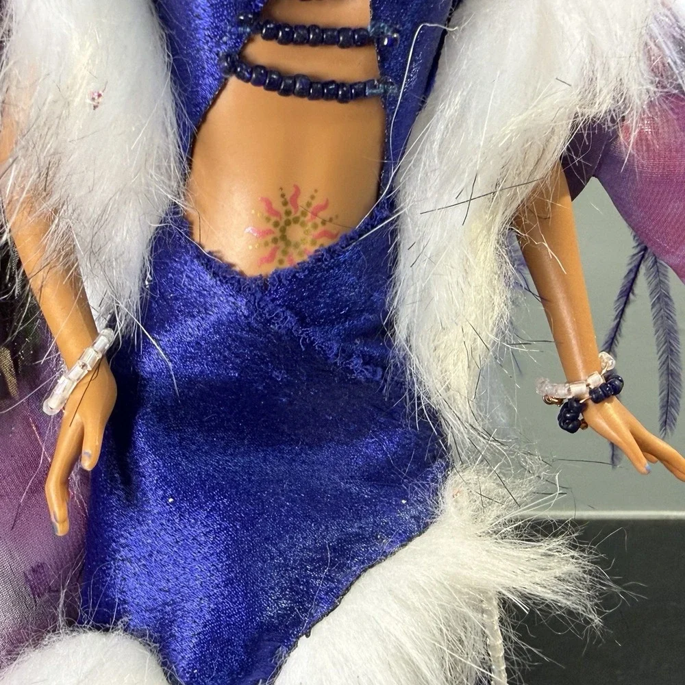 OOAK Custom Barbie Purple Blue Fairy Pixie W Wings 12
